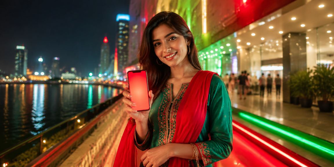 ঢাকায় মোবাইলে y73 লগইন করছেন একজন ব্যবহারকারী